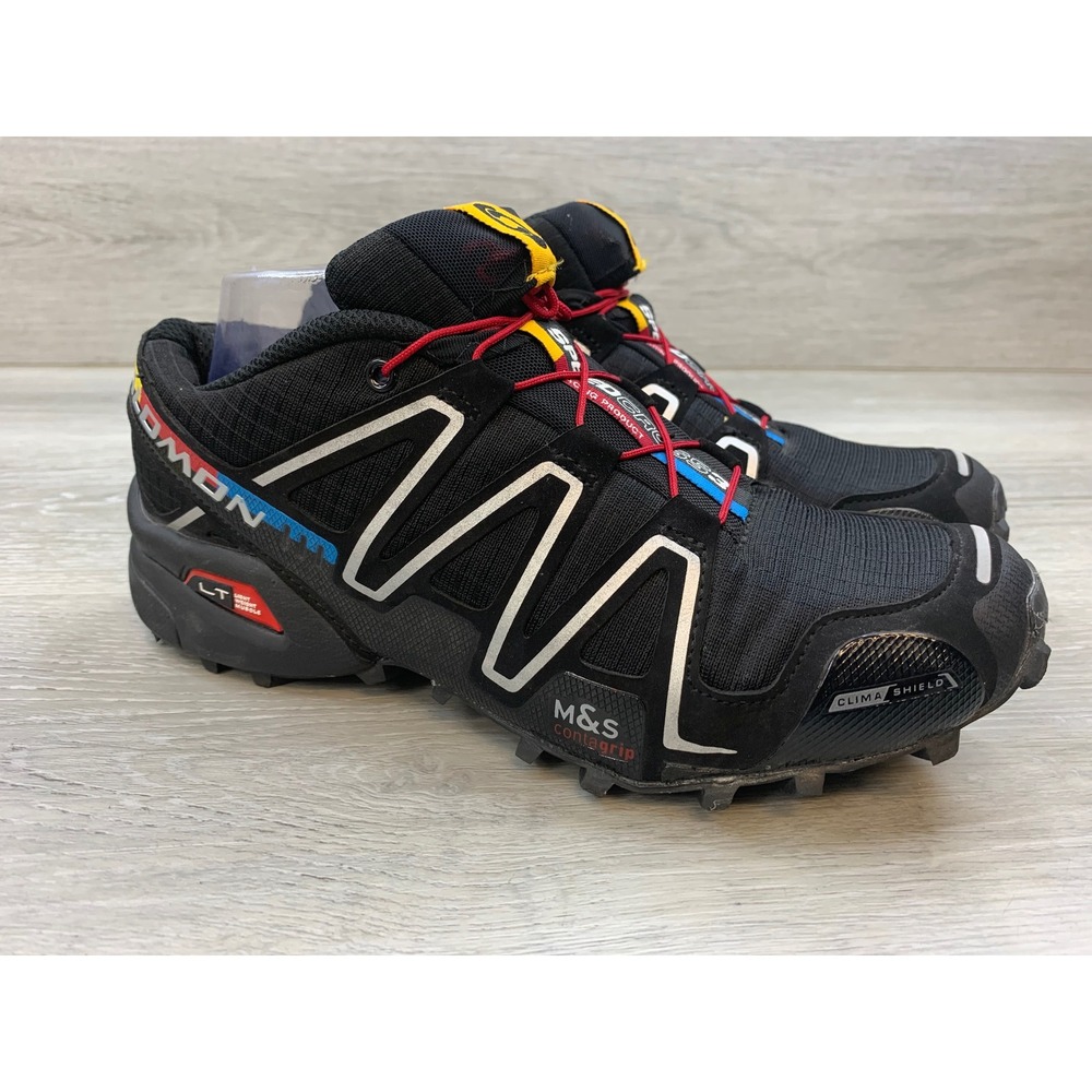 Salomon Speedcross 3 ClimaShield Trail Running Shoes Black Red Women's 8 Shoes